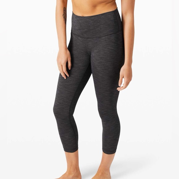 Lululemon Wunder Under Crop High-Rise Full-On Luxtreme 23" - grey- size 6 - Picture 1 of 11